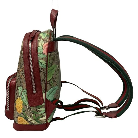 GUCCI GG Supreme Tian Small Backpack Beige Red Multi PVC Leather - 889-071825 - Picture 3 of 14